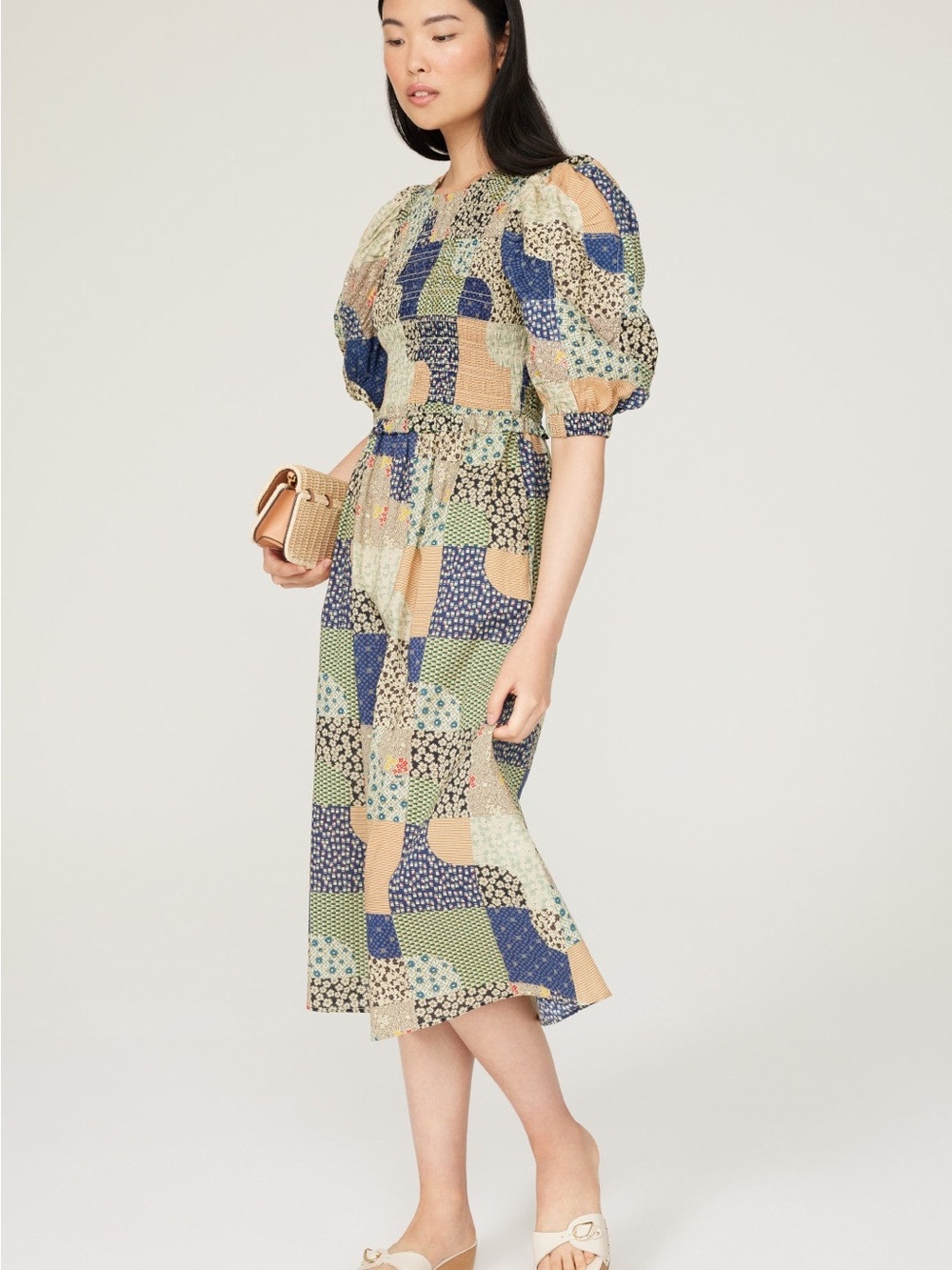 SEA NEW YORK Louie Patchwork Dress